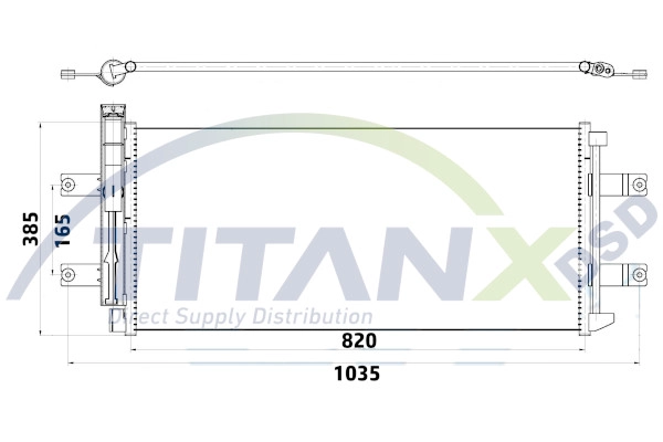 Condenseur, climatisation TitanX CD119010