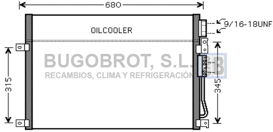 Condenseur, climatisation BUGOBROT 62-JE5045