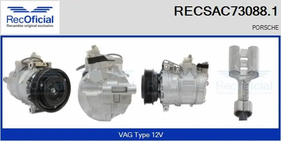 Compresseur, climatisation RECOFICIAL RECSAC73088.1
