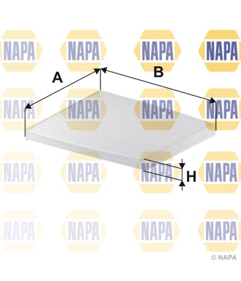 Filtre, air de l'habitacle NAPA NFC4012