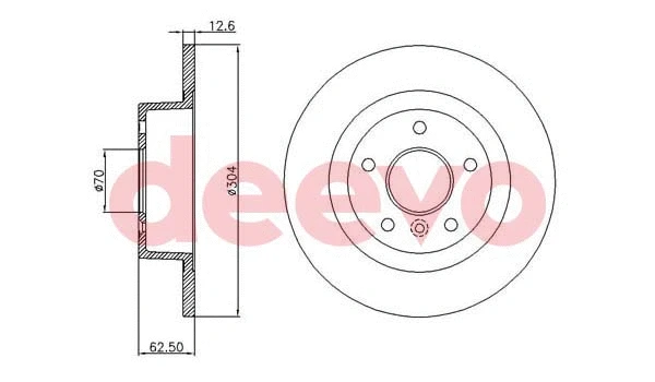 Disque de frein DEEVO BD32340