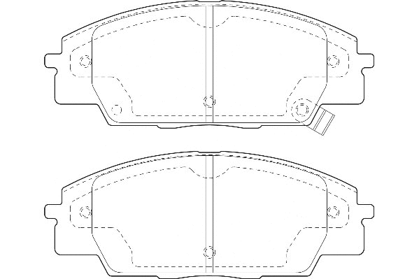 Kit de plaquettes de frein, frein à disque Omnicraft 2135188