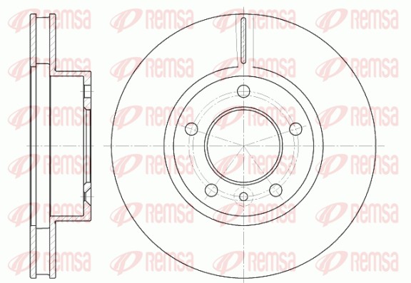 Disque de frein REMSA 6802.10