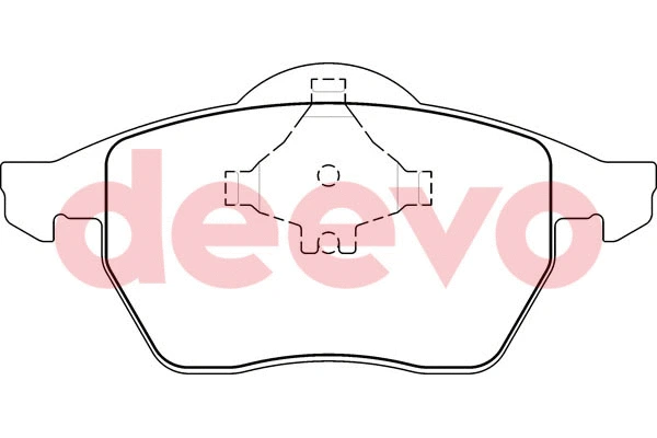 Kit de plaquettes de frein, frein à disque DEEVO BP56520