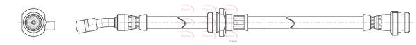 Flexible de frein APEC HOS4251