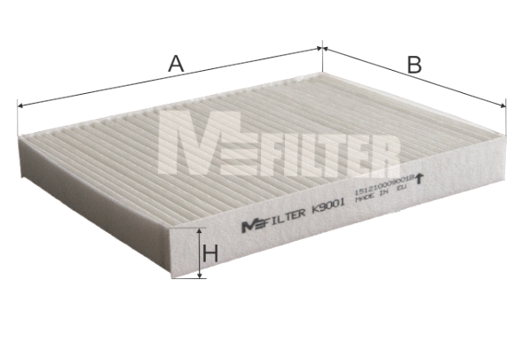 Filtre, air de l'habitacle MFILTER K 9001
