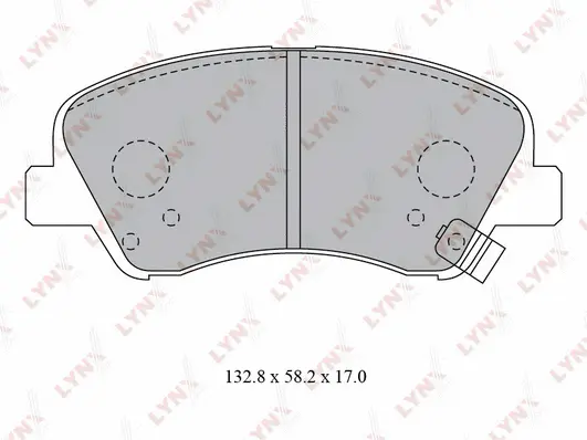 Kit de plaquettes de frein, frein à disque LYNXAUTO BD-3619