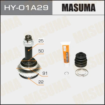 Jeu de joints, arbre de transmission MASUMA HY-01A29