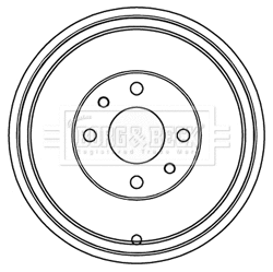 Tambour de frein BORG & BECK BBR7218