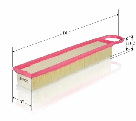 Filtre à air TECNECO FILTERS AR10418PMS