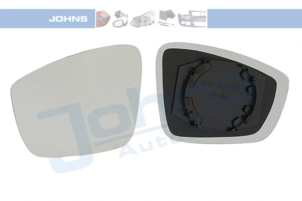 Verre de rétroviseur, rétroviseur extérieur JOHNS 71 03 37-80