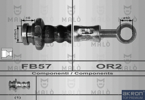Flexible de frein AKRON-MALÒ 80093