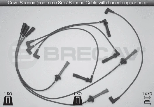 Kit de câbles d'allumage BRECAV 01.539