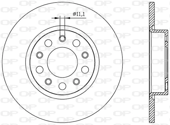 Disque de frein OPEN PARTS BDA2559.10