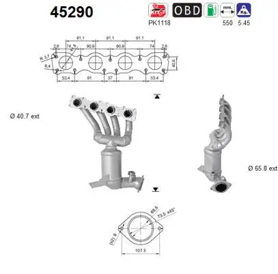 Catalyseur AS 45290