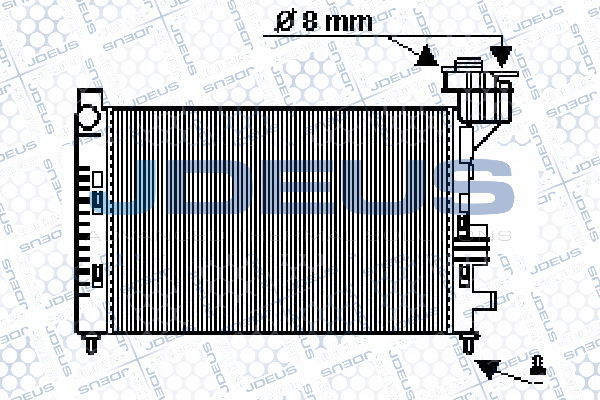 Radiateur, refroidissement du moteur JDEUS 017M28