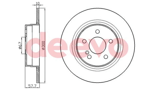 Disque de frein DEEVO BD21180