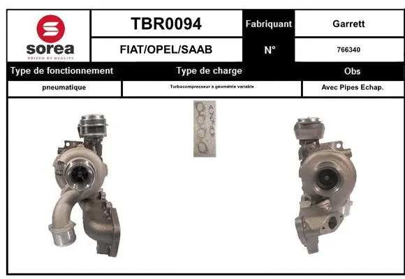 Turbocompresseur, suralimentation EAI TBR0094