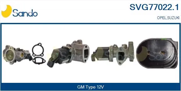 Vanne EGR SANDO SVG77022.1