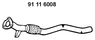 Tuyau d'échappement EBERSPÄCHER 91 11 6008