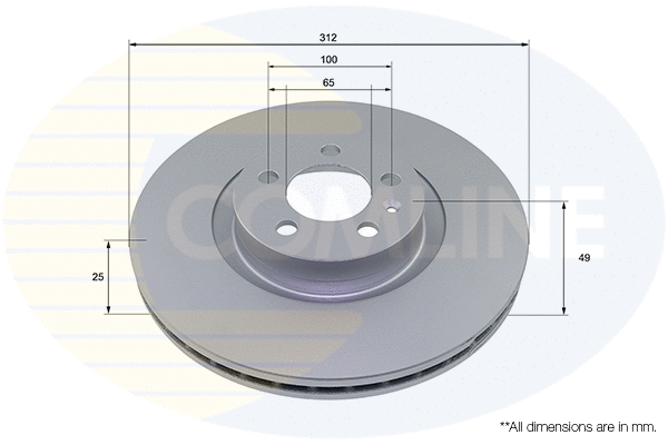 Disque de frein COMLINE ADC2993V