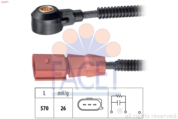 Capteur de cognement FACET 9.3171