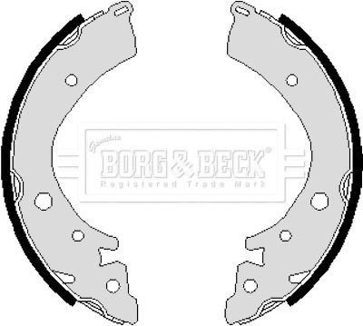 Jeu de mâchoires de frein BORG & BECK BBS6116