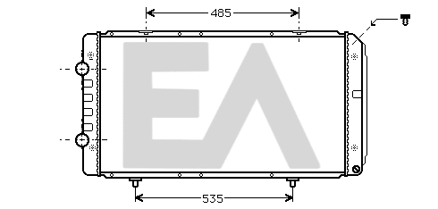 Radiateur, refroidissement du moteur EACLIMA 31R55111