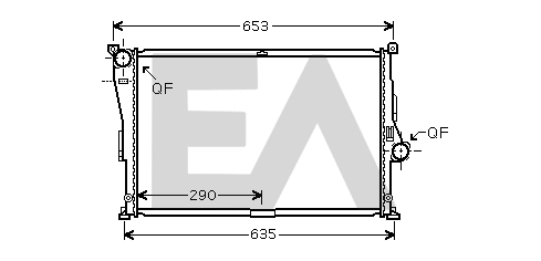 Radiateur, refroidissement du moteur EACLIMA 31R07097