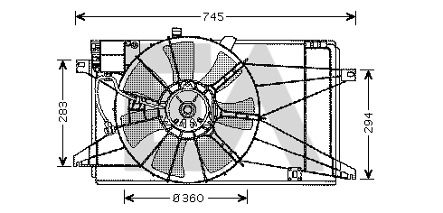 Ventilateur, refroidissement du moteur EACLIMA 33V52037
