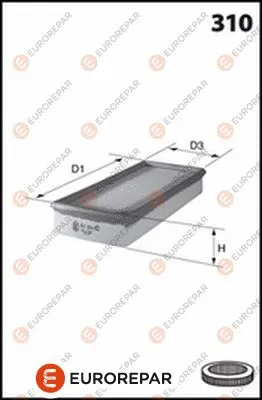 Filtre à air EUROREPAR 1667450080