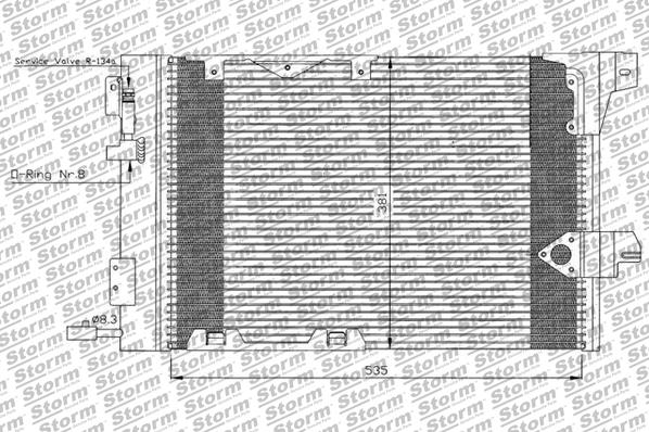 Condenseur, climatisation STORM QUALITY PARTS 65018