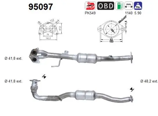 Catalyseur AS 95097