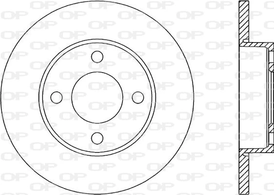 Disque de frein OPEN PARTS BDR1019.10