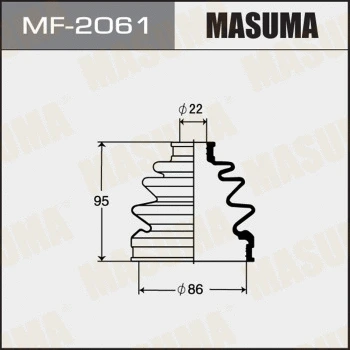 Jeu de joints-soufflets, arbre de commande MASUMA MF-2061