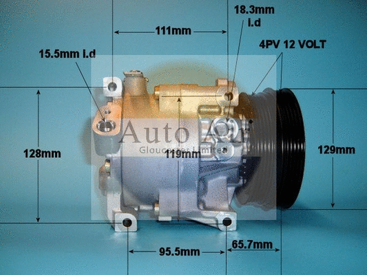 Compresseur, climatisation AUTO AIR GLOUCESTER 14-1175