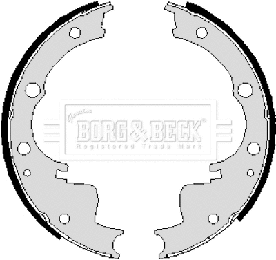 Jeu de mâchoires de frein BORG & BECK BBS6192