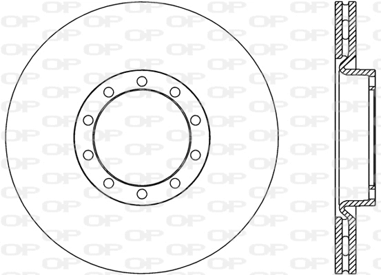 Disque de frein OPEN PARTS BDA2806.20