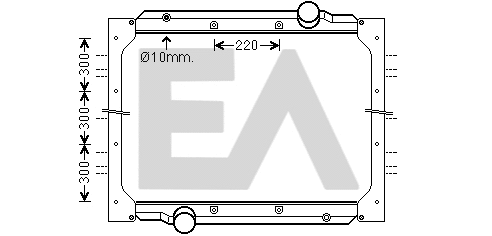 Radiateur, refroidissement du moteur EACLIMA 31R47028