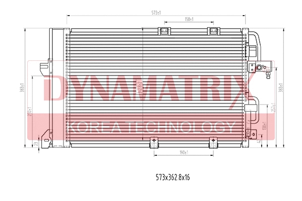 Condenseur, climatisation DYNAMATRIX DR94650