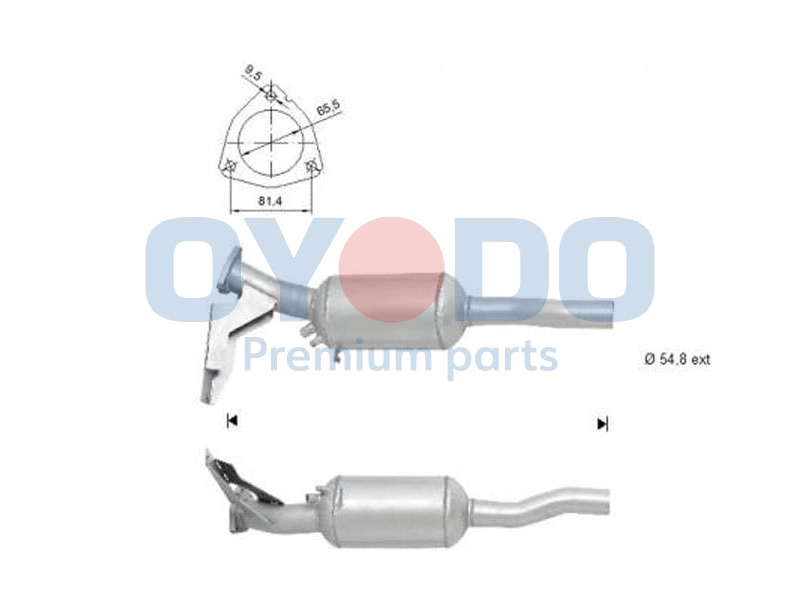 Filtre à particules / à suie, échappement Oyodo 20N0122-OYO