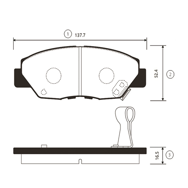 Kit de plaquettes de frein, frein à disque CTR GK0321