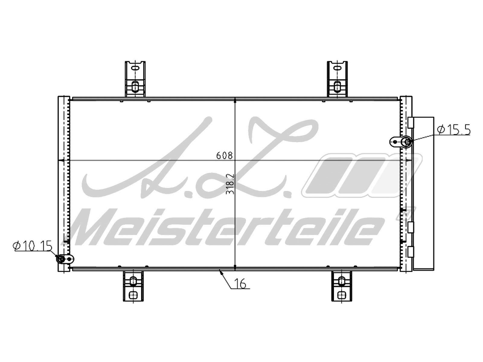 Condenseur, climatisation A.Z. Meisterteile AZMT-45-030-1226