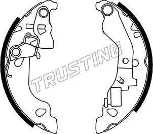 Jeu de mâchoires de frein TRUSTING 034.103Y