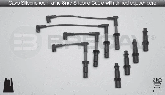 Kit de câbles d'allumage BRECAV 01.538