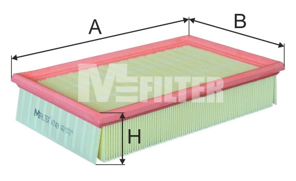 Filtre à air MFILTER K 749