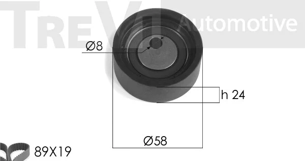 Kit de courroie crantée TREVI AUTOMOTIVE KD1137
