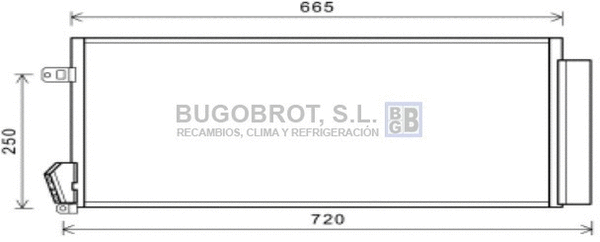 Condenseur, climatisation BUGOBROT 62-FT5396