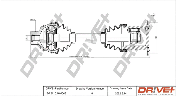 Arbre de transmission Dr!ve+ DP2110.10.0046