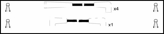 Kit de câbles d'allumage LEMARK HOES297